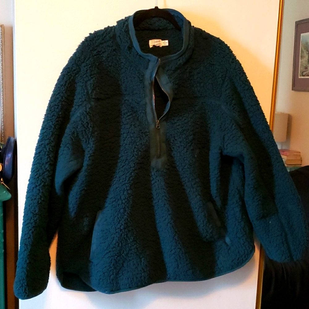 Fuzzy Half Zip Pullover - image 1
